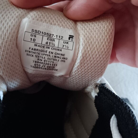 Fila women's 10 EU41.5 vintage white sneakers - Picture 3 of 14